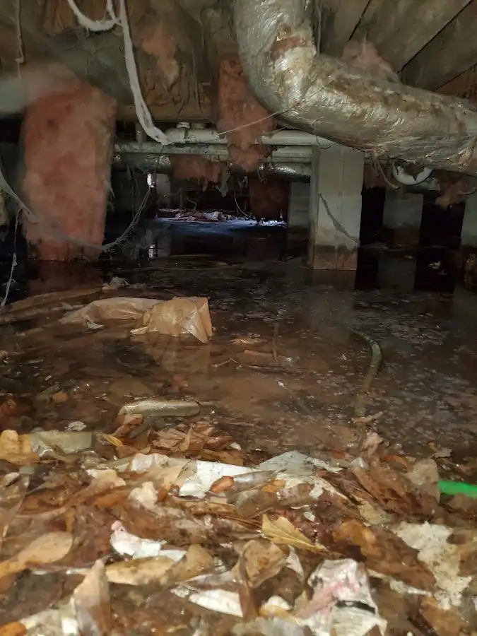 Crawl space flood assessment for Commercial Water Damage Restoration in Anadarko